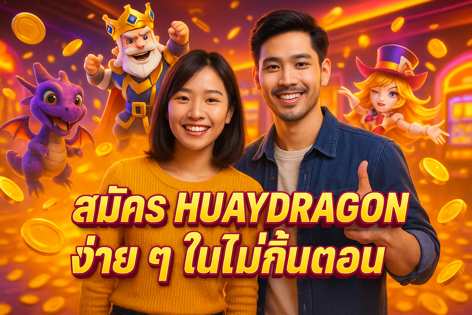 สมัคร HUAYDRAGON ง่าย ๆ ในไม่กี่ขั้นตอน