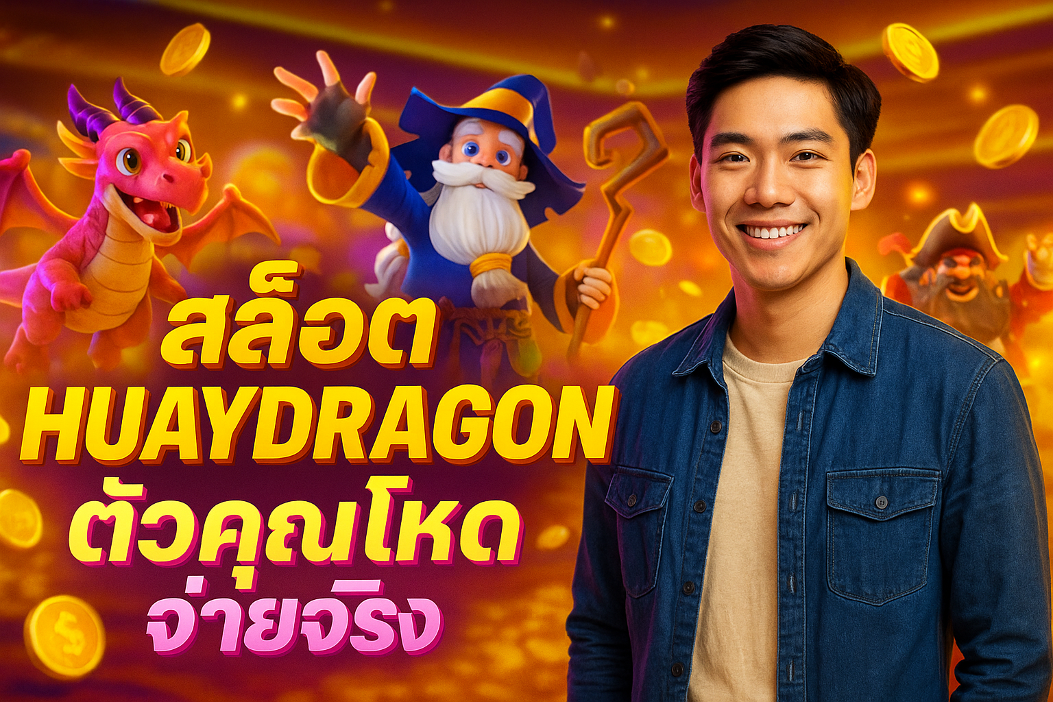 สล็อต HUAYDRAGON ตัวคูณโหด จ่ายจริง
