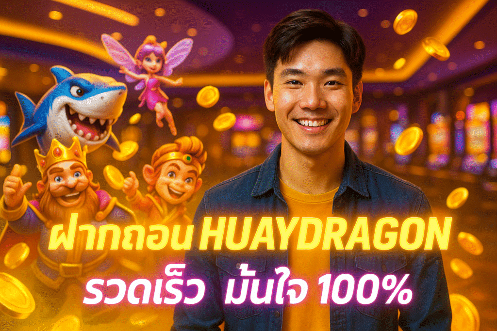 ฝากถอน HUAYDRAGON รวดเร็ว มั่นใจ 100%
